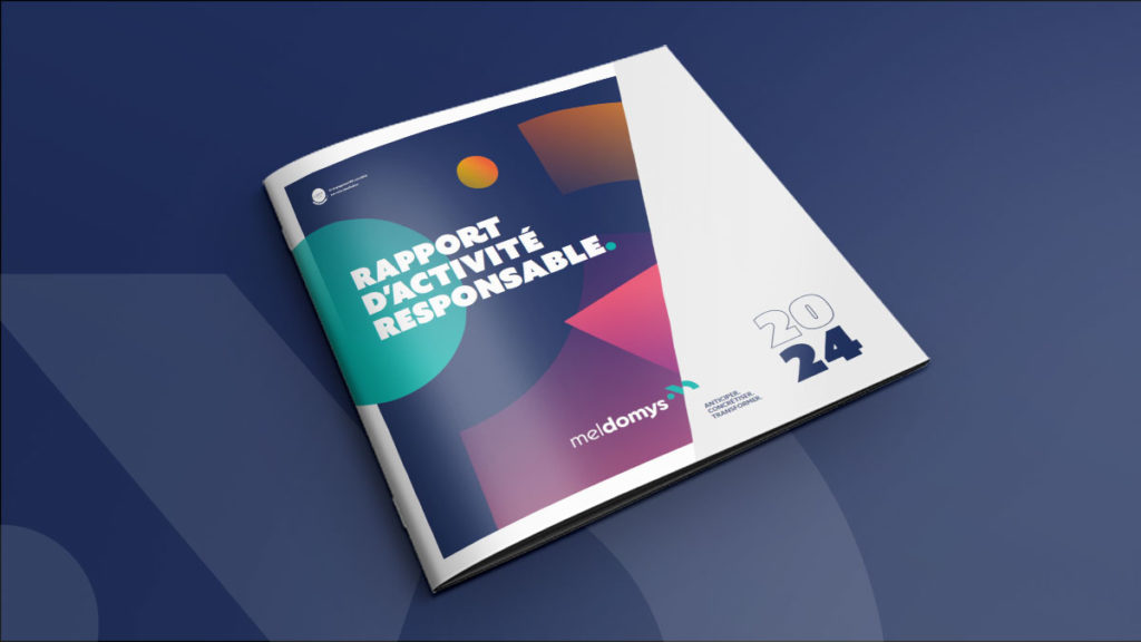 Maquette du rapport d'activité 2024 du groupe Meldomys