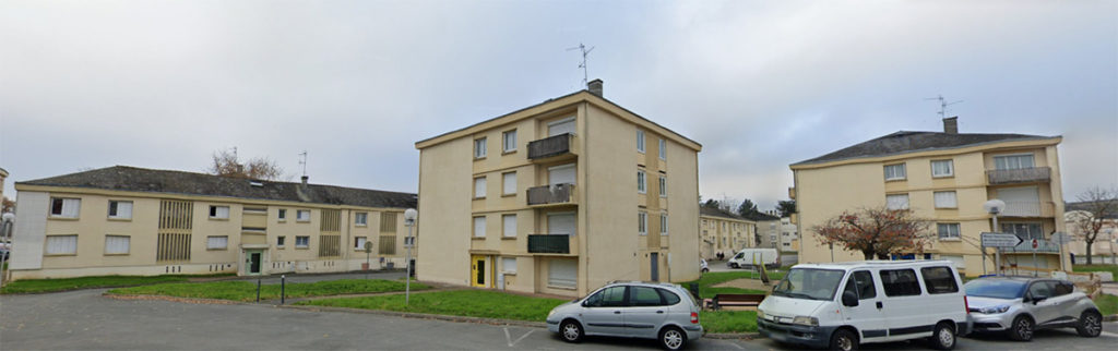 Ensemble de logement avant la réhabilitation énergétique à Avrillé