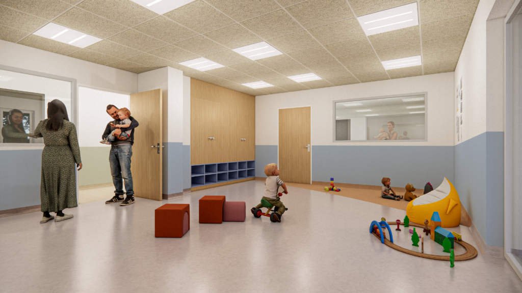 Vue 3D de la crèche d'Avrillé